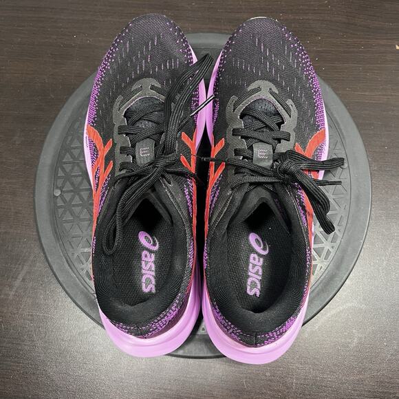 Asics Women's Dynablast 3 Womens Sz 8 Black/Purple/Red Alert Running Shoes - Picture 5 of 10